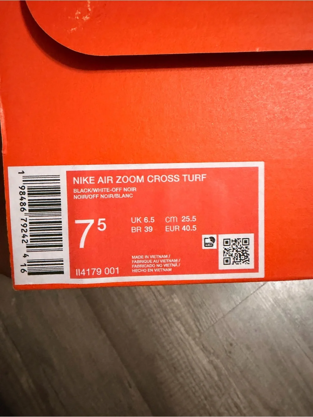 Nike Black Baseball Turf Shoes